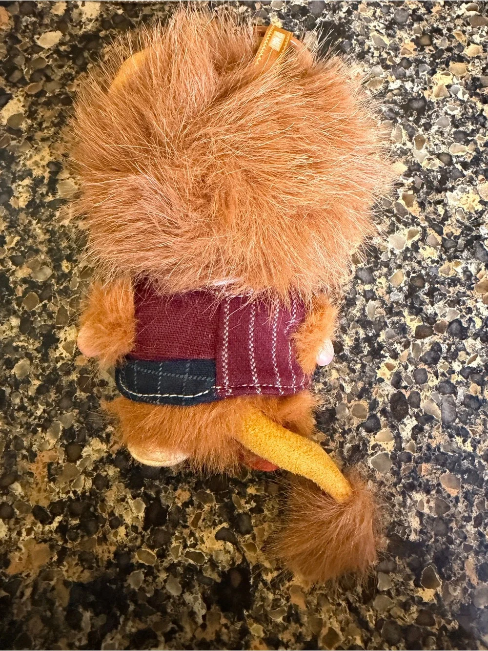 Dimoo Lion Plush Doll Keychain - Brown